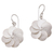 Sterling silver dangle earrings, 'Windmill Flowers' - Sterling Silver Floral Dangle Earrings from Bali