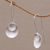 Sterling silver drop earrings, 'Modern Majesty' - Sterling Silver Modern Drop Earrings from Bali thumbail