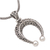 Sterling silver pendant necklace, 'Lucky Vines' - Sterling Silver Horseshoe-Shaped Pendant Necklace from Bali (image 2d) thumbail