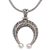 Sterling silver pendant necklace, 'Lucky Vines' - Sterling Silver Horseshoe-Shaped Pendant Necklace from Bali (image 2e) thumbail