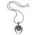 Cultured pearl pendant necklace, 'Lucky Vines' - Sterling Silver and Cultured Pearl Necklace from Bali (image 2a) thumbail