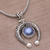 Cultured pearl pendant necklace, 'Lucky Vines' - Sterling Silver and Cultured Pearl Necklace from Bali (image 2b) thumbail