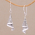 Sterling silver dangle earrings, 'Shining Songket' - Sterling Silver Cultural Dangle Earrings from Bali (image 2) thumbail