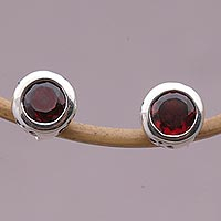 Featured review for Garnet stud earrings, Glistening Paws