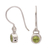 Peridot dangle earrings, 'Glowing Paws' - Peridot and Sterling Silver Dangle Earrings from Bali