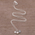 Halskette mit Anhänger aus Zuchtperlen - Herz-Pfoten-Halskette aus Zuchtperlen und Sterlingsilber