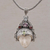 Multi-gemstone pendant necklace, 'Jeweled Knight' - Artisan Crafted Multi-Gem Face Pendant Necklace from Bali (image 2) thumbail