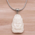 Sterling silver and bone pendant necklace, 'Supreme Hanuman' - Sterling Silver and Bone Hindu Pendant Necklace from Bali (image 2) thumbail