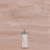 Amethyst pendant necklace, 'Nature Goddess' - Amethyst and Bone Pendant Necklace from Bali (image 2b) thumbail