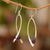 Amethyst dangle earrings, 'Stellar Cradles' - Amethyst and Sterling Silver Dangle Earrings from Bali