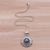 Labradorite pendant necklace, 'Frangipani Secrets' - Labradorite and Sterling Silver Pendant Necklace from Bali (image 2c) thumbail
