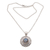 Labradorite pendant necklace, 'Frangipani Secrets' - Labradorite and Sterling Silver Pendant Necklace from Bali (image 2f) thumbail