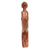 Wood sculpture, 'Ustrasana Pose' - Hand-Carved Suar Wood Sculpture of a Woman from Bali (image 2c) thumbail