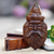 Wood puzzle box, 'Keepsake Santa' - Handcrafted Santa Decorative Puzzle Box from Bali