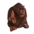 Escultura de madera - Escultura tallada a mano realista firmada de un orangután