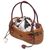 Ate grass batik handle handbag, 'Lombok Basket' - Handcrafted Ate Grass Batik Handle Handbag from Bali