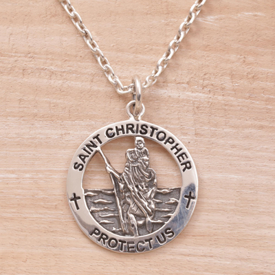 St. Christopher Protect Us Necklace | The Catholic Company®