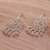 Rose quartz chandelier earrings, 'Hopeful Dreams' - Rose Quartz and Sterling Silver Chandelier Earrings