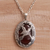 Carnelian pendant necklace, 'Nature's Freedom' - Carnelian and 925 Silver Bird Pendant Necklace from Bali (image 2) thumbail