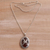Carnelian pendant necklace, 'Nature's Freedom' - Carnelian and 925 Silver Bird Pendant Necklace from Bali (image 2c) thumbail