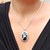 Onyx pendant necklace, 'Nature's Freedom' - Onyx and 925 Silver Bird-Themed Pendant Necklace from Bali