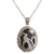 Onyx pendant necklace, 'Cockatoo Jungle' - Onyx and 925 Silver Cockatoo Pendant Necklace from Bali (image 2d) thumbail