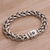 Sterling silver chain bracelet, 'Bond Strength' - Artisan Crafted Sterling Silver Chain Bracelet from Bali (image 2b) thumbail