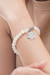 Moonstone beaded stretch bracelet, 'Unity Flower' - Moonstone Beaded Stretch Bracelet from Bali