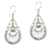 Peridot dangle earrings, 'Divine Tears' - Peridot and Sterling Silver Dangle Earrings from Bali thumbail
