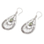 Peridot dangle earrings, 'Divine Tears' - Peridot and Sterling Silver Dangle Earrings from Bali (image 2c) thumbail