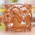 Wood relief panel, 'Buddha in Repose' - Handcrafted Suar Wood Buddha Relief Panel from Bali (image 2) thumbail