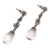 Quartz dangle earrings, 'Majestic Serenade' - Clear Quartz and Sterling Silver Dangle Earrings from Bali (image 2c) thumbail