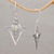 Peridot dangle earrings, 'Dragonfly Diamonds' - Peridot and 925 Silver Dragonfly Dangle Earrings from Bali (image 2b) thumbail