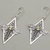 Peridot dangle earrings, 'Dragonfly Diamonds' - Peridot and 925 Silver Dragonfly Dangle Earrings from Bali (image 2c) thumbail