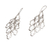 Sterling silver dangle earrings, 'Spanish Moss' - 925 Sterling Silver Wavy Dangle Earrings from Bali (image 2c) thumbail