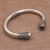 Amethyst cuff bracelet, 'Daylight Altar' - Sterling Silver and Amethyst Cuff Bracelet from Bali