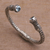 Blue topaz cuff bracelet, 'Majesty Braid' - Blue Topaz and Sterling Silver Cuff Bracelet from Bali (image 2c) thumbail