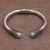 Cultured pearl cuff bracelet, 'Floral Grace' - Cultured Pearl and 925 Silver Cuff Bracelet from Bali (image 2c) thumbail