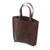 Leather tote bag, 'Kuta Heritage' - Brown Leather Tote Bag with Antique Finish from Indonesia (image 2c) thumbail