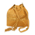 Lederbeuteltasche 'Schimmernder Honig' - Verstellbare Leder-Tasche in honiggelb aus Java
