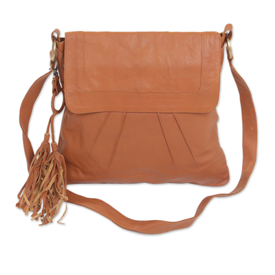Adjustable Leather Sling in Spice from Java