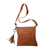 Leather sling, 'Spice Attraction' - Adjustable Leather Sling in Spice from Java (image 2b) thumbail