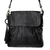 Leather sling, 'Onyx Attraction' - Handcrafted Leather Sling Handbag in Onyx from Java thumbail