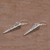 Sterling silver dangle earrings, 'Vine Pyramids' - Sterling Silver Pyramid-Shaped Earrings from Bali (image 2c) thumbail