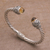 Citrine cuff bracelet, 'Capture the Light' - Faceted Citrine and Sterling Silver Cuff Bracelet form Bali (image 2c) thumbail