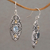 Gold accent blue topaz dangle earrings, 'Shields of Vines' - 18k Gold Accent Blue Topaz Dangle Earrings form Bali (image 2b) thumbail