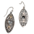 Gold accent blue topaz dangle earrings, 'Shields of Vines' - 18k Gold Accent Blue Topaz Dangle Earrings form Bali (image 2e) thumbail