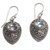 Gold accent blue topaz dangle earrings, 'Swirling Crests' - Gold Accent Blue Topaz and 925 Silver Earrings from Bali thumbail