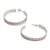 Sterling silver half-hoop earrings, 'Bubble Crescents' - Bubble Motif Sterling Silver Half-Hoop Earrings from Bali (image 2e) thumbail