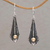 Gold accented sterling silver dangle earrings, 'Bubble Ties' - 18k Gold Accented Sterling Silver Dangle Earrings from Bali (image 2) thumbail